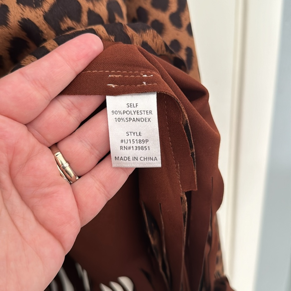 NWT ODDY cheetah fringe button up jacket - Picture 8 of 12